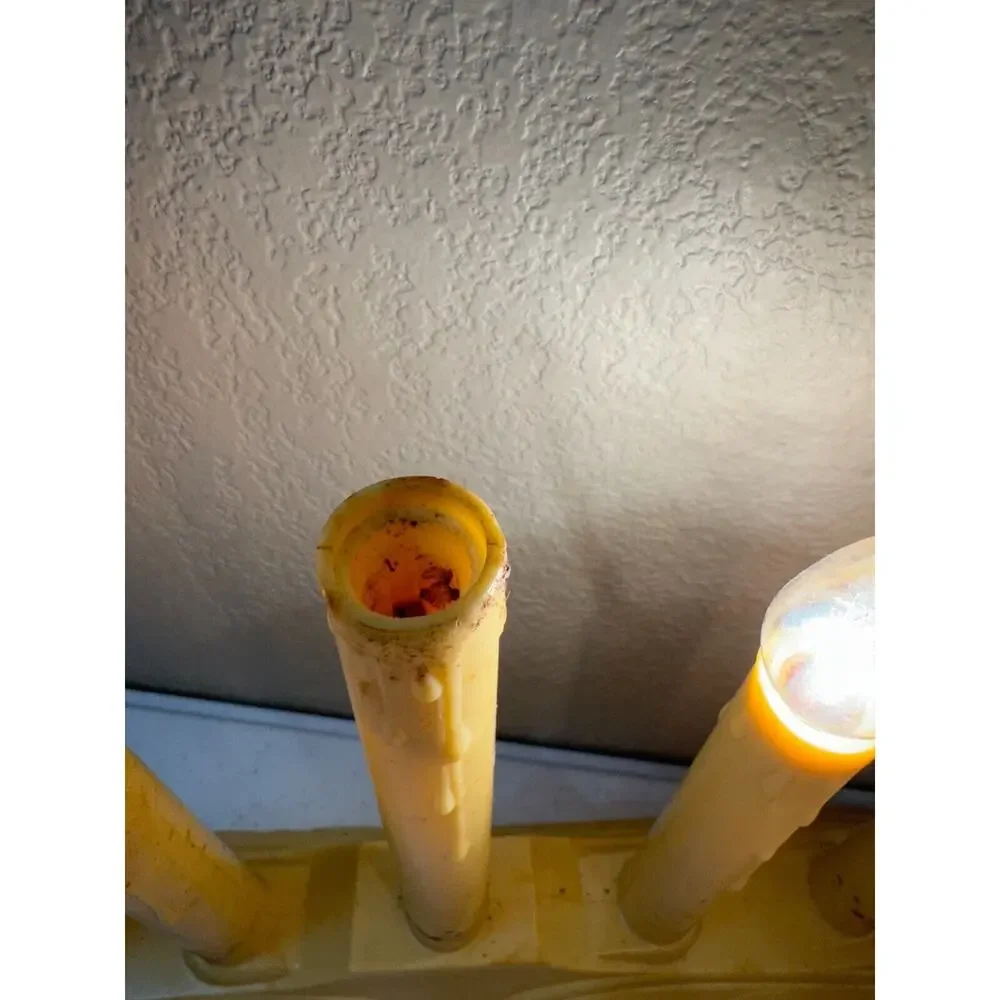 Beacon 5 Light Window Candolier Electric Candelabra Christmas Candles - Lot of 2